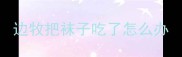 边牧把袜子吃了怎么办