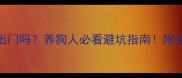 疫苗未全犬能出门吗养狗人必看避坑指南附安全外出全攻略