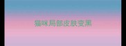 猫咪局部皮肤变黑