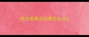 哈士奇最近拉稀怎么办