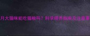 2个月大猫咪能吃猫粮吗科学喂养指南及注意事项