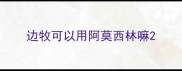 边牧可以用阿莫西林嘛