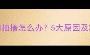 猫咪后肢肌肉抽搐怎么办5大原因及家庭护理指南