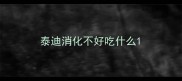 泰迪消化不好吃什么