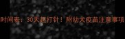狗狗疫苗接种时间表30天起打针附幼犬疫苗注意事项与常见问题全
