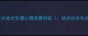 五个月大幼犬生理心理发展特征幼犬社会化训练