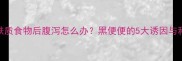 哈士奇吃了麸质食物后腹泻怎么办黑便便的5大诱因与科学应对指南