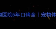 深圳人必看伙伴宠物医院5年口碑全宠物体检绝育急诊服务清单