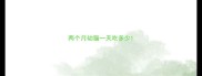 两个月幼猫一天吃多少