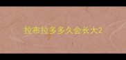拉布拉多多久会长大