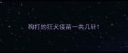 狗打的狂犬疫苗一共几针