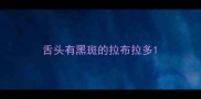 舌头有黑斑的拉布拉多