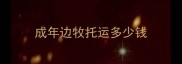 成年边牧托运多少钱