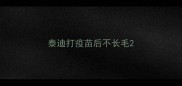 泰迪打疫苗后不长毛