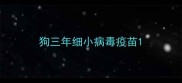 狗三年细小病毒疫苗