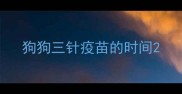 狗狗三针疫苗的时间