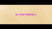 哈士奇狗不敢啃骨头