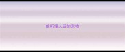 能听懂人话的宠物