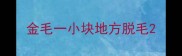 金毛一小块地方脱毛