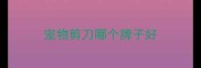 宠物剪刀哪个牌子好