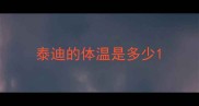 泰迪的体温是多少