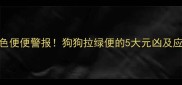 幼犬绿色便便警报狗狗拉绿便的5大元凶及应对指南