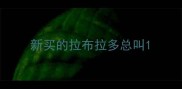 新买的拉布拉多总叫