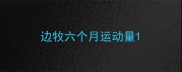 边牧六个月运动量