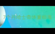 7个月哈士奇体重标准