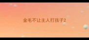 金毛不让主人打孩子
