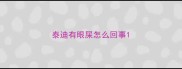 泰迪有眼屎怎么回事