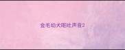 金毛幼犬呕吐声音