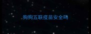 狗狗五联疫苗安全吗