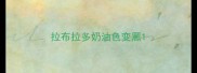 拉布拉多奶油色变黑