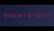 宠物电推子哪个牌子好