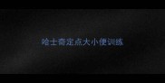 哈士奇定点大小便训练