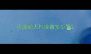 小鹿幼犬打疫苗多少量