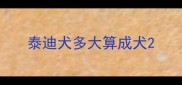 泰迪犬多大算成犬