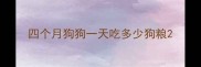 四个月狗狗一天吃多少狗粮