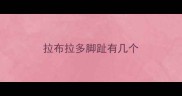拉布拉多脚趾有几个