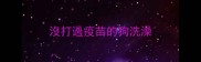 沒打過疫苗的狗洗澡
