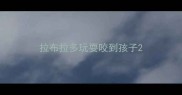 拉布拉多玩耍咬到孩子