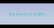 黑色泰迪和红色泰迪配