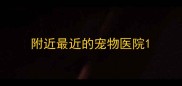 附近最近的宠物医院