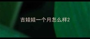 吉娃娃一个月怎么样