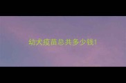 幼犬疫苗总共多少钱