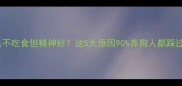 金毛不吃食但精神好这5大原因90养狗人都踩过坑